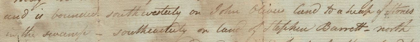 Clipping from 1821 Acton Deed