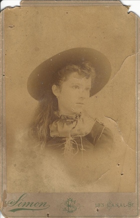 Young Woman, Photo by E Simons, New Orleans