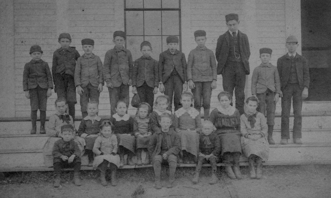 Picture of School Children, probably from Acton, MA before 1920