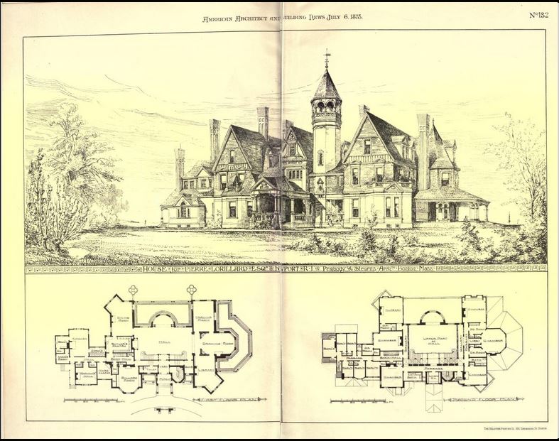 Peabody & Stearns Plans, 1878 Breakers