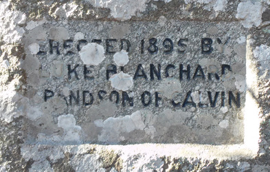 Back of Blanchard stone