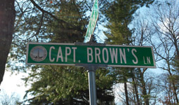 Capt. Brown's Lane sign