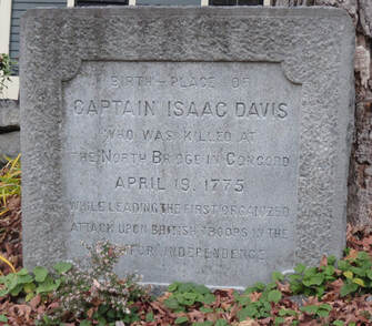 Isaac Davis Birthplace marker