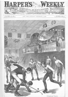 Harper's Weekly Cover, Roller Polo Game