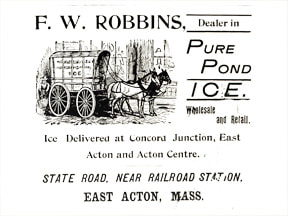 F. W. Robbins Ice ad, 1902