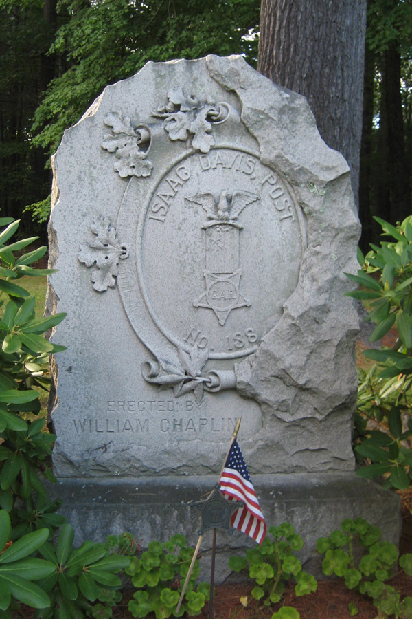 GAR Isaac Davis Post, Memorial Stone