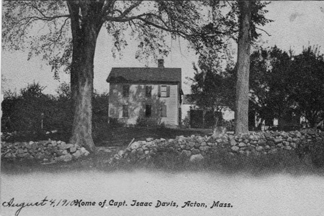 Postcard 1910 Isaac Davis Home Site