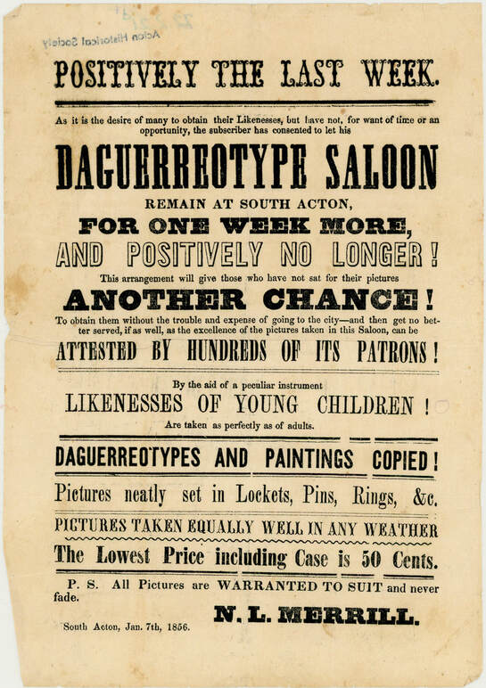 Handbill, N. L. Merrill's Dauguerreotype Saloon