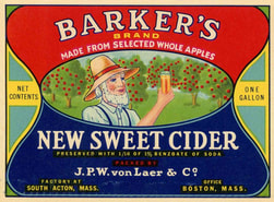 Label, Barker's Cider