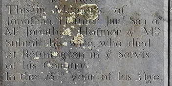 Jonathan Hosmer inscription