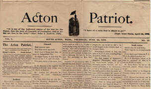 Newspaper from Acton