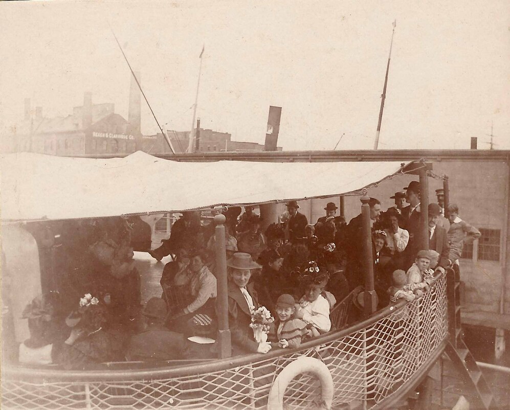 Group on board the Yarmouth