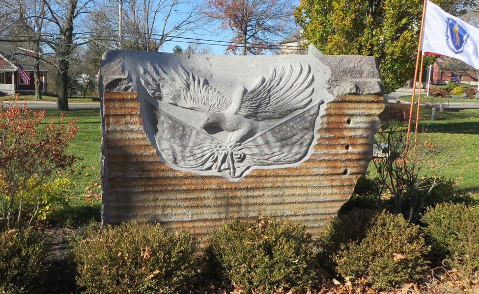 Eagle Carving on Veterans Memorial